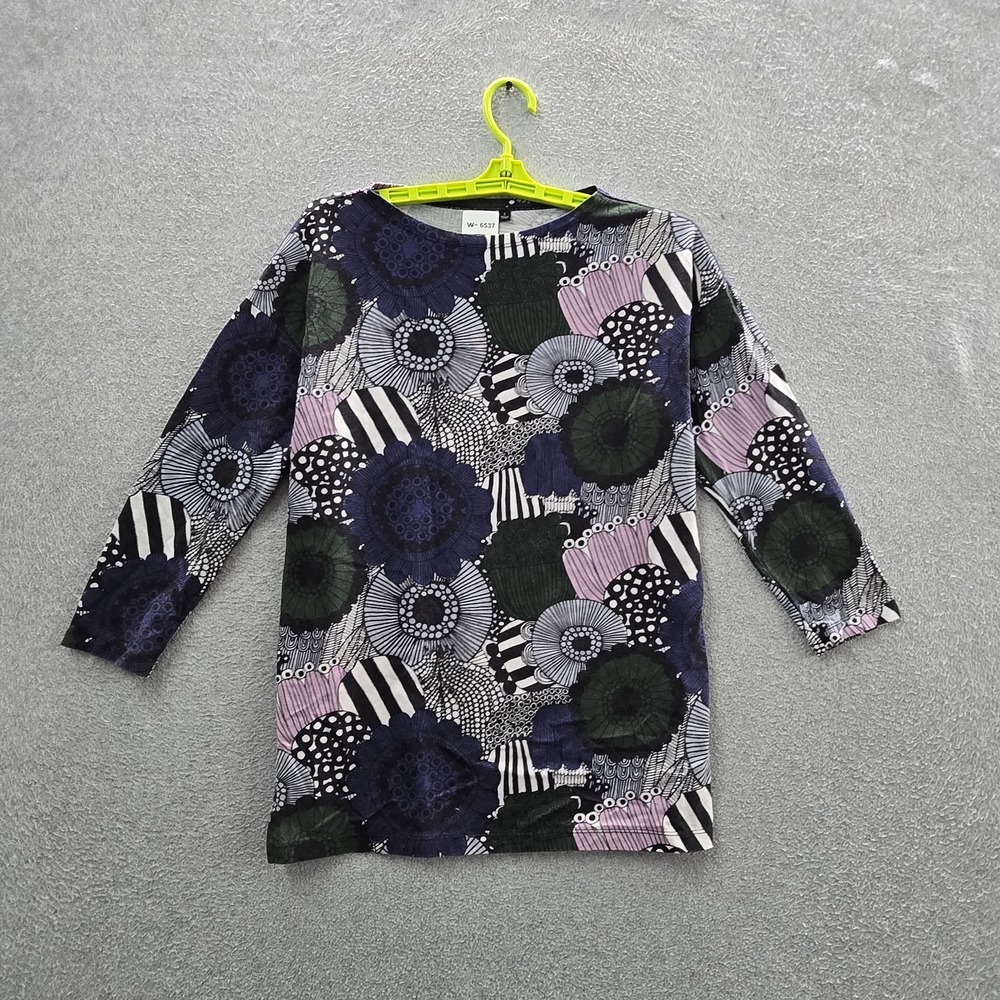 Uniqlo X Marimekko Women Shirt S Multicolor Siirtolapuutarha  Artsy Tunic Office